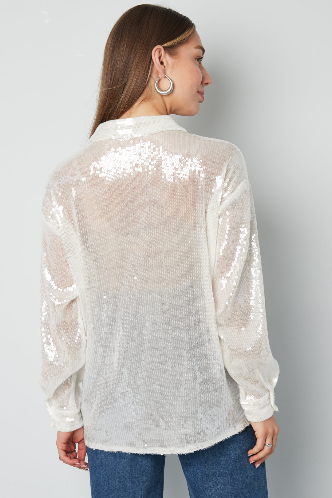 Glitter Sexy Blouse - Uitgaans blouse